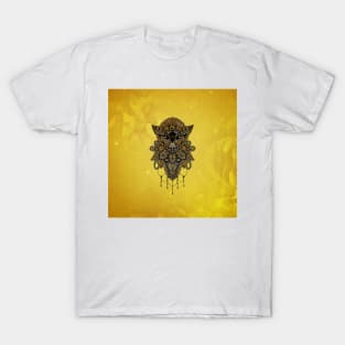 Elegant golden steampunk owl. T-Shirt